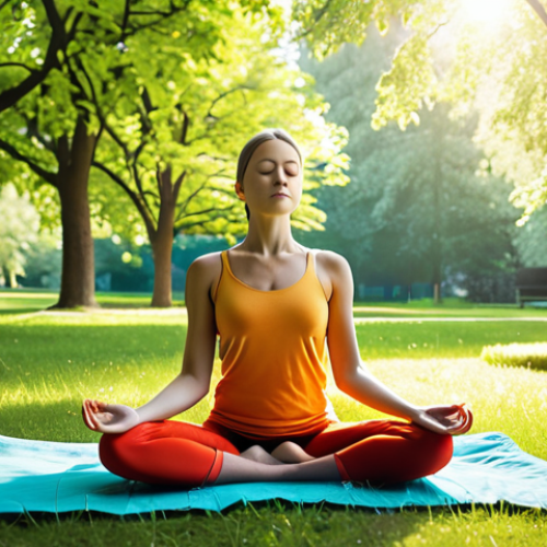 Home 7 **
"A vibrant, colorful data visualization overlaying a person meditating peacefully in a sunlit park. The data points represent personalized health metrics (sleep quality, stress levels, activity) flowing organically around them, forming a calming, supportive aura. Style: Modern, clean, infographic meets serene nature photography. Focus: Harmony between technology and inner peace."
**