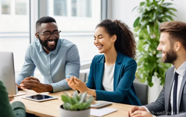 웰빙코디네이터와 건강 캠페인 효과 분석 - **Prompt 1: "The Nurturing Wellness Ecosystem"**
A vibrant and modern open-plan office space bat...