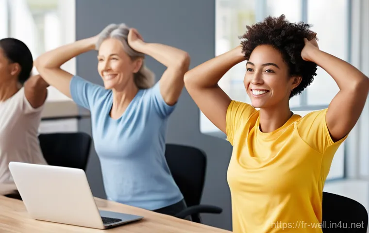 웰빙코디네이터 자격증 활용 사례 - **Prompt:** A compassionate female wellness coordinator, in her late 30s, with a warm and approachab...