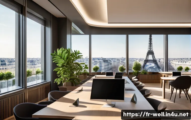 웰빙코디네이터와 고객 피드백 관리 - A modern customer service coordination office in Paris, featuring a diverse team of professionals co...