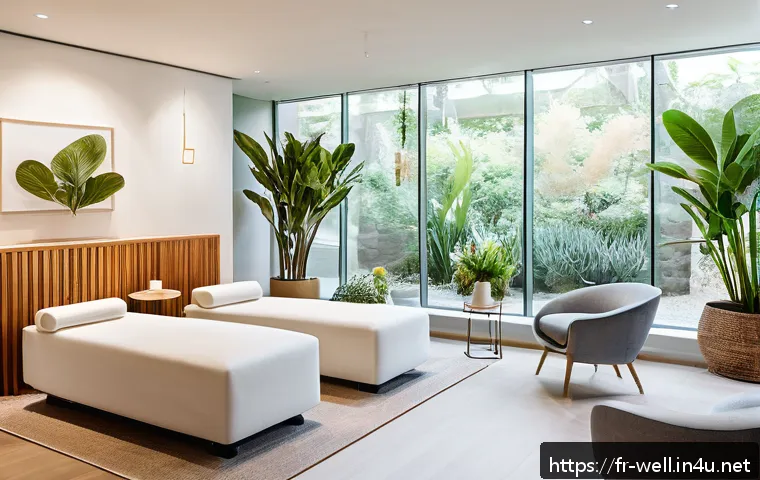 웰빙코디네이터와 고객 충성도 확보 - A serene wellness coordinator warmly engaging with diverse French clients in a modern, bright boutiq...