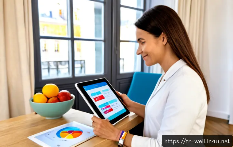 Home 30 웰빙코디네이터와 최신 헬스케어 트렌드 - Photorealistic French wellness coordinator in a bright Parisian-style community health studio, warml...
