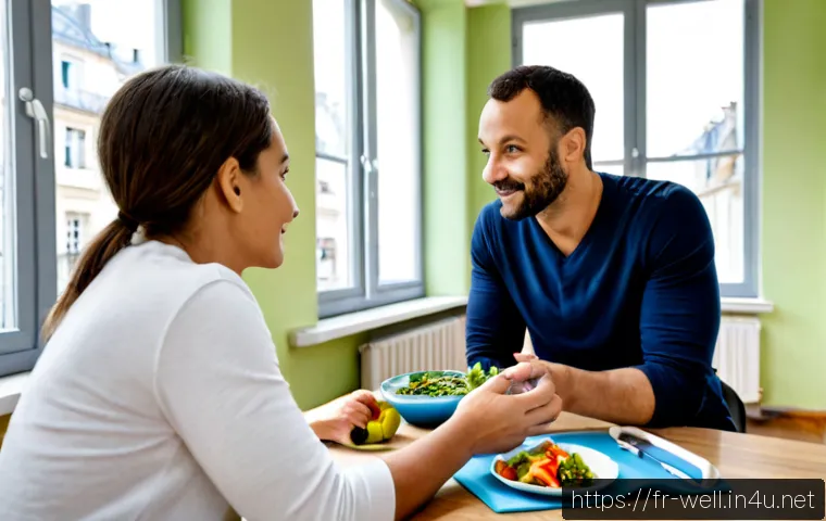 Home 17 웰빙코디네이터와 글로벌 건강 트렌드 - Photorealistic wellness coordinator consulting a diverse French family in a bright Paris community h...